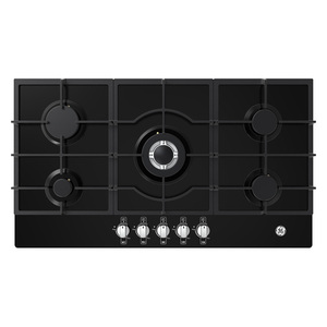 Cubierta de empotre a gas de 86 cm GE Appliances vidrio negro - CGG8615V2