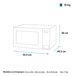 Horno Microondas de 1.1 cu. ft. Espejo GE Appliances - MGE11SEJ